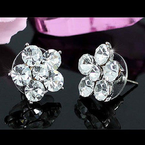 Wholesale Free Shipping 3 Carat Silver, Pink, Blue Flower