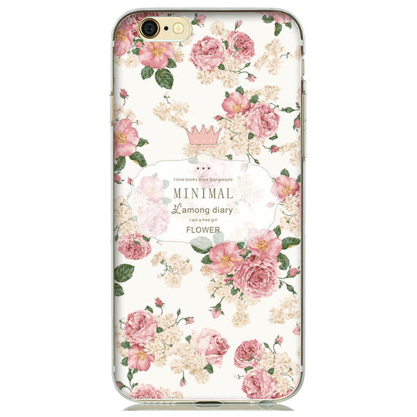 Beautiful Floral Flower Girls Phone Case Soft Silicone