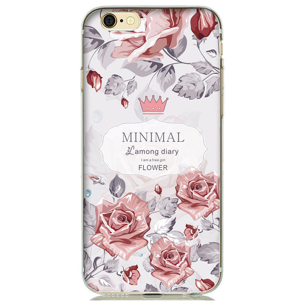 Beautiful Floral Flower Girls Phone Case Soft Silicone