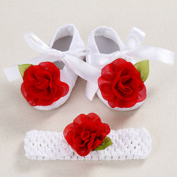 Ivory newborn Booties christening shoes