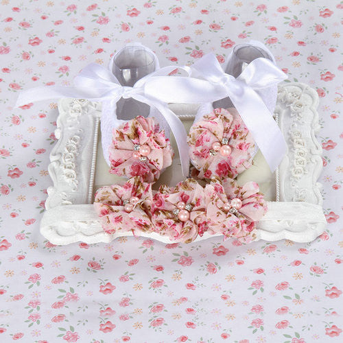 Ivory newborn Booties christening shoes