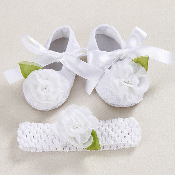 Ivory newborn Booties christening shoes