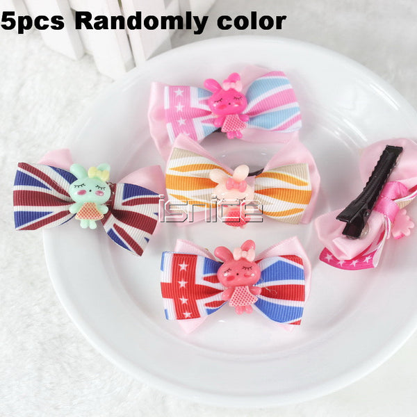 TS 5pcs Pumpkin flowers children baby girls hair