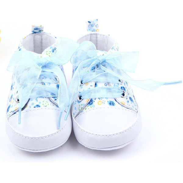 Baby Shoes Girls Cotton Floral Infant Soft Sole