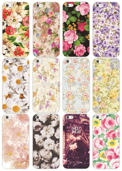 Fashion beautiful multicolor flower Painted Pattern