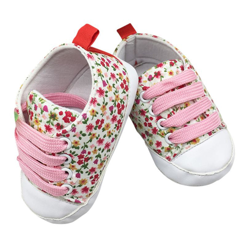 New Infant Toddler T-tied Soft Soled Anti-slip Newborn Baby